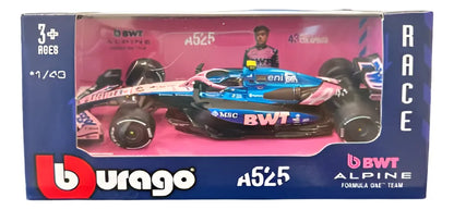 Bburago 1:43 Race BWT Alpine F1 Team, COLAPINTO 18-38257