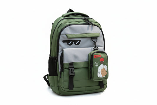 Mochila Escolar Verde 17 Kl1227 Shine Verde