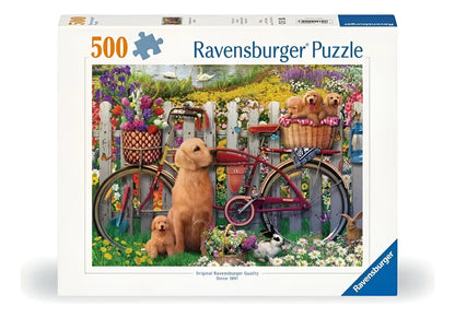 Ravensburger Puzzle 500 Pzs Cute Dogs In The Garden 12000209