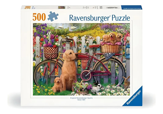 Ravensburger Puzzle 500 Pzs Cute Dogs In The Garden 12000209