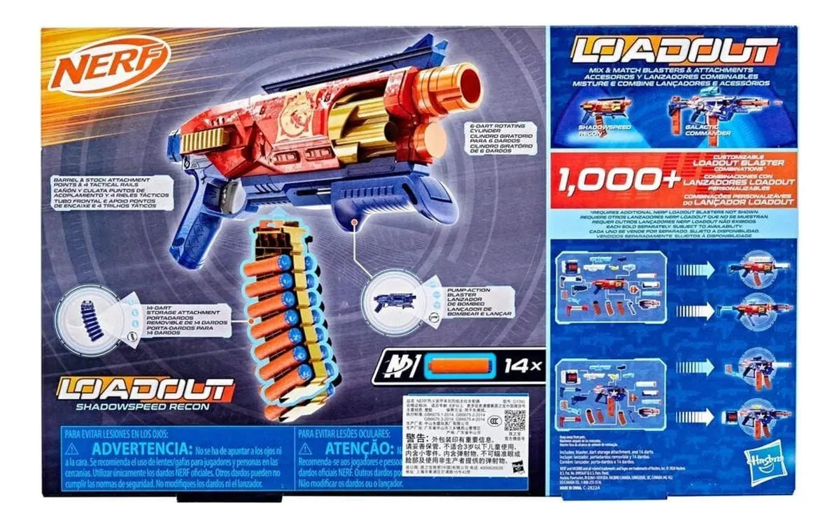 Nerf Pistola Loadout Shadowspeed Recon G1760