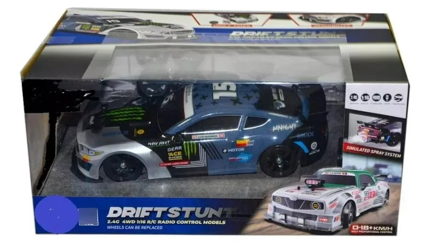 Auto Carrera Racing All Wheel Drive Drift Rc 1:36 Ns02434 Ns Ns024343