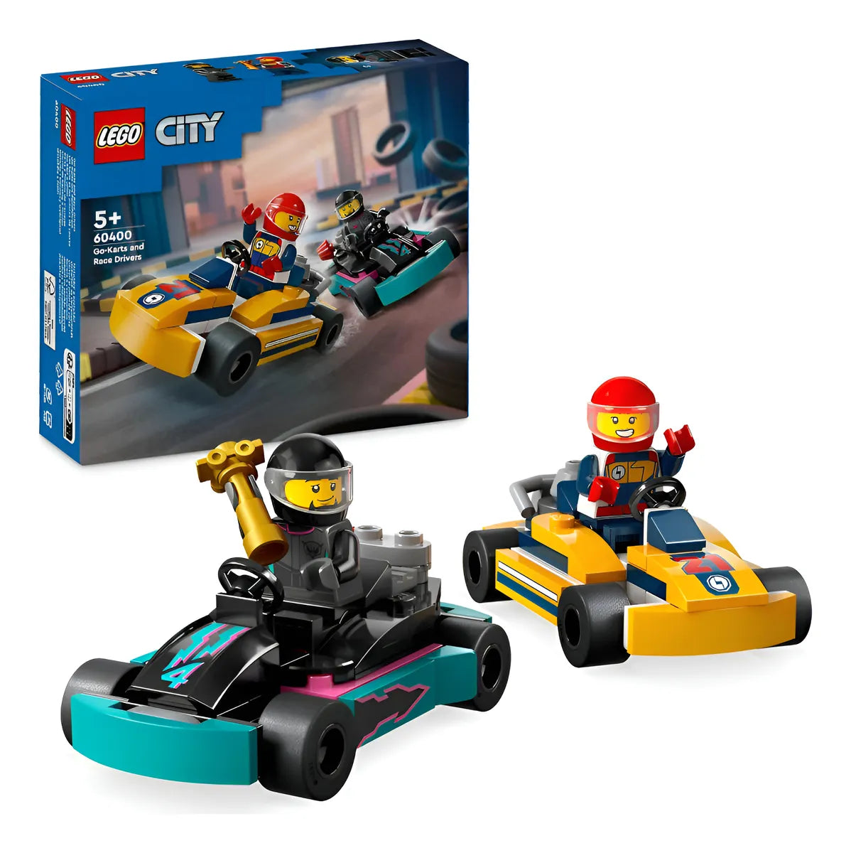 Lego City Go-karts And Race Drivers 99 Pzs 60400