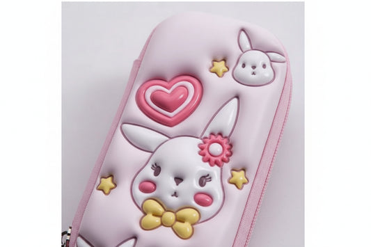 Cartuchera 3d Conejitos Y Corazones Kl1278 Shine Conejitos Y Corazones