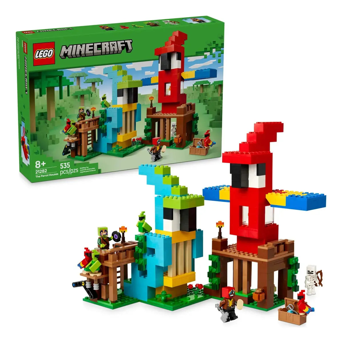 Lego Minecraft Las Casas De Los Loros 21282 535