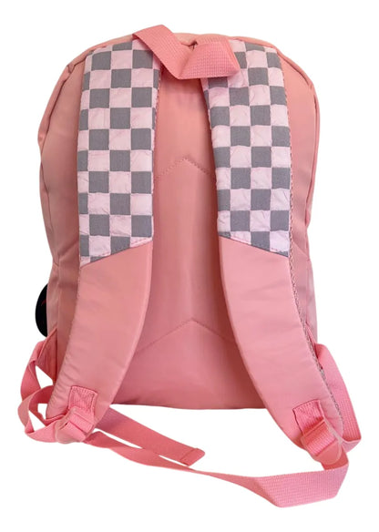 Mochila Espalda Escolar 18p Cuadrille 3d Sl1905r Kinderland Rosa