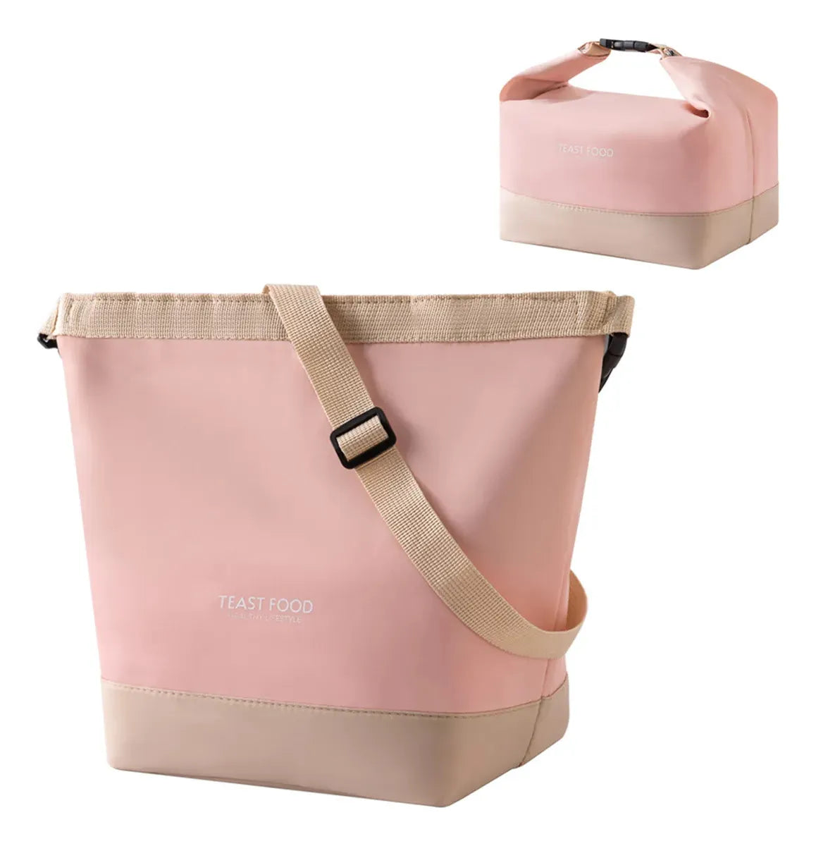 Bolso Lunchera Metalizada Rosa Kl1185 Shine Rosa