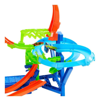 Hot Wheels Pista De Acrobacias Choque En El Aire Jfd12 Varios