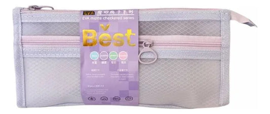Cartuchera Escolar Eva Soft 2 Cierres Sl6903l Shine Violeta