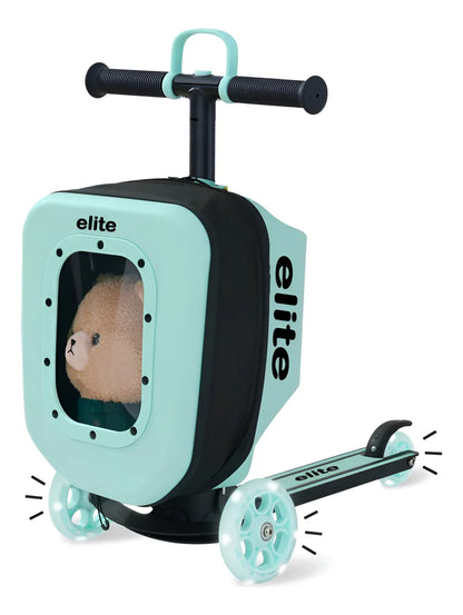 Monopatín 3 Ruedas Con Mochila Y Luces Yx-hls01 Shine Menta