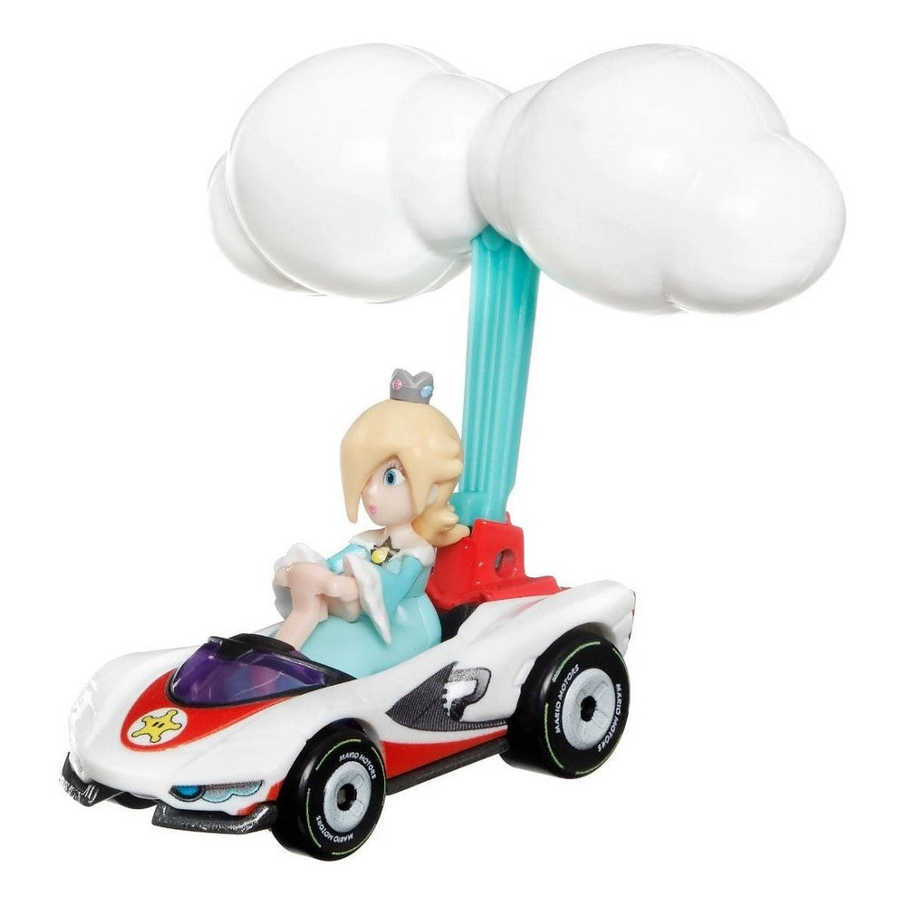 Hot Wheels Mario Kart Auto Con Personaje Gvd30 Mattel