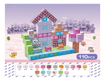 Bloques Magnéticos Cubos Steam Minecraft Pink Shine 3016380 108