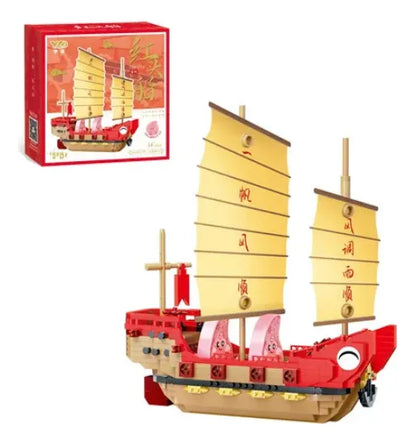 Bloques De Construcción 3d Barco Yuhao 2997543 Shine 1190