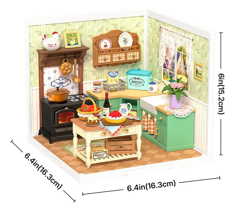 Robotime Rolife Puzzle 3d Farmhouse Kitchen Dw024