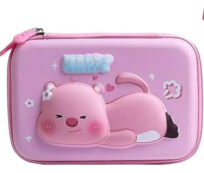 Cartuchera 3d Capibara Rosa Kl1329 Shine Rosa