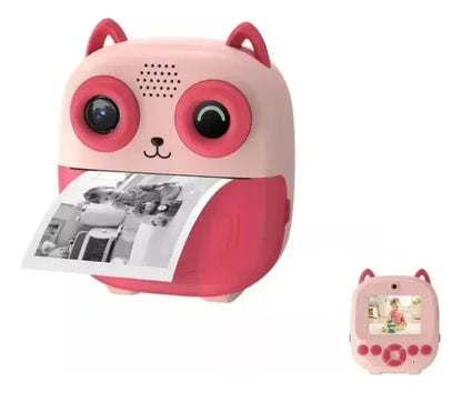 Cámara Instantánea Para Niños Buho Rosa S56847 Rosa