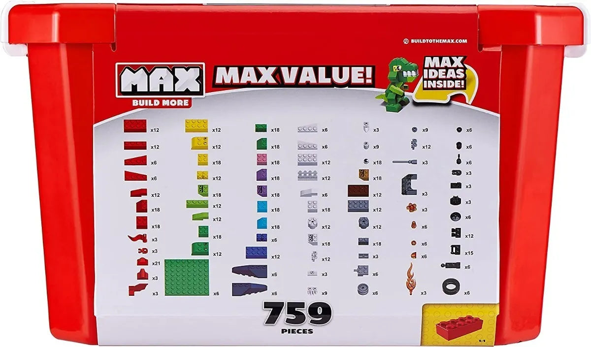 Max Build More Ladrillos Bloques 759 Pzas 8347 Compatible 759