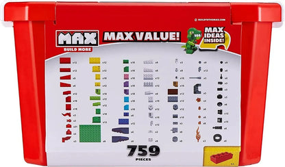 Max Build More Ladrillos Bloques 759 Pzas 8347 Compatible 759