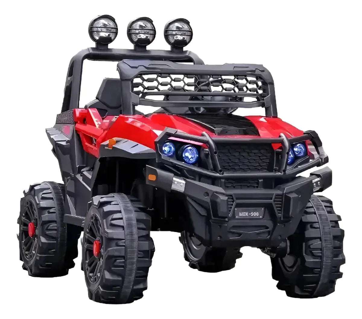 Camioneta A Bateria Jeep Roja Cn-shx61688 Rojo