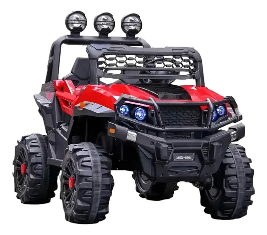 Camioneta A Bateria Jeep Roja Cn-shx61688 Rojo