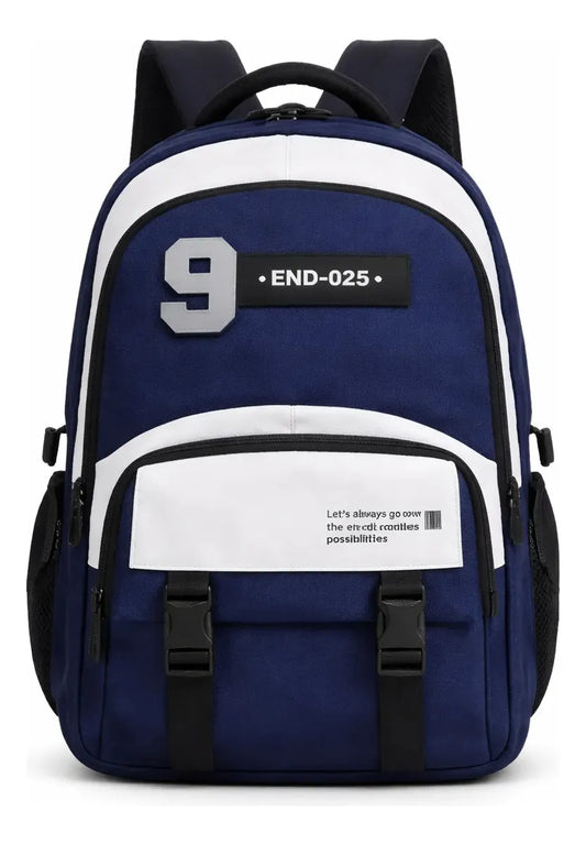 Mochila Escolar Azul Marino 17 Kl1226 Shine Azul Marino