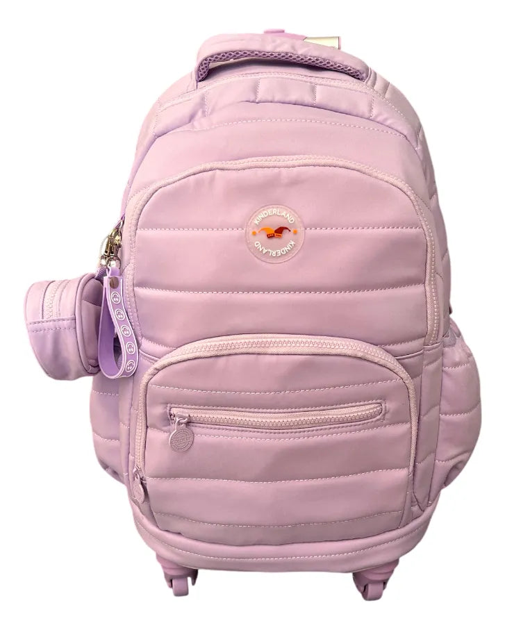 Mochila Carrito Escolar 18 Pulgadas Sl2501l Kinderland Lila