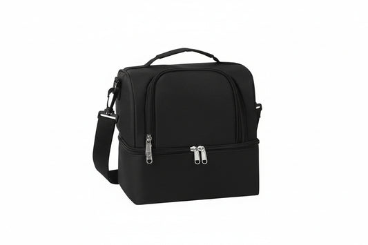 Bolso Lunchera Negro Kl1187 Shine Negro