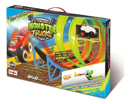 Maisto Pista Cyber Racers Micro Monster Spin And Smash 12558