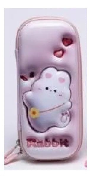 Cartuchera 3d Rabbit Rosa Kl1288 Shine Rosa