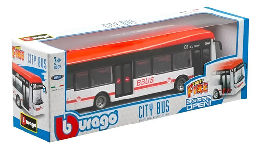 Bburago Toys City Bus Azul/blanco/rojo 18-32102