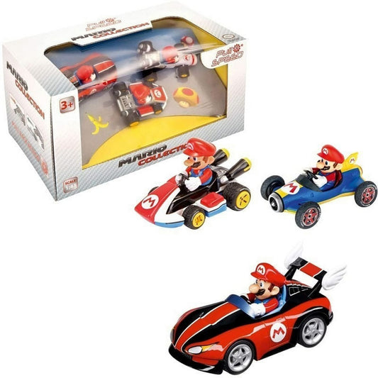 Autos Mario Kart Pack Por 3 Carrera Go 15813016