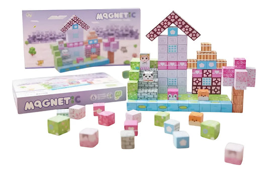 Bloques Magnéticos Cubos Steam Minecraft Pink Shine 3016380 108