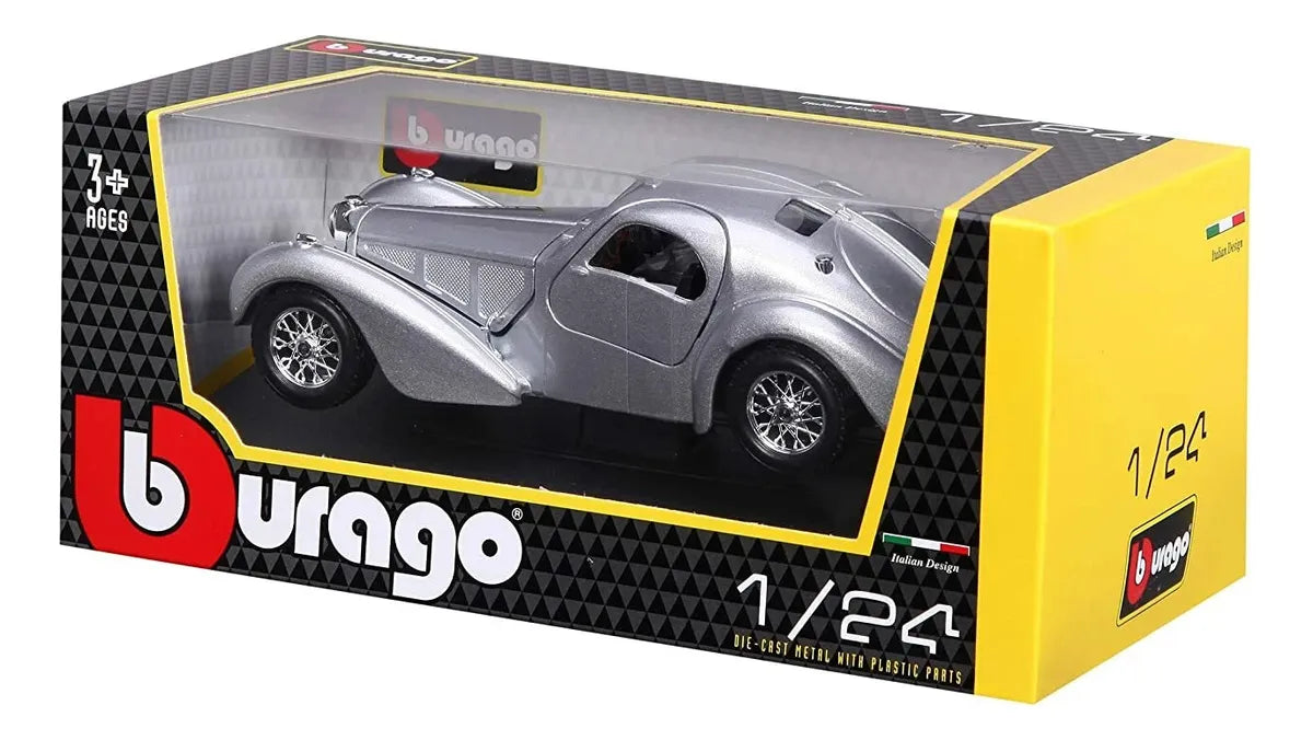 Bburago 1:24 Bugatti Atlantic Gris 18-22092 Gris