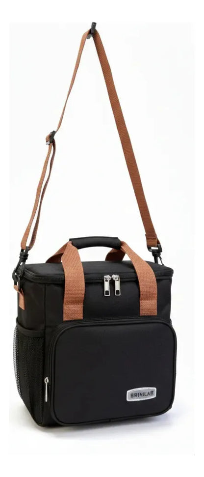 Bolso Lunchera Negro Kl1189 Shine Negro