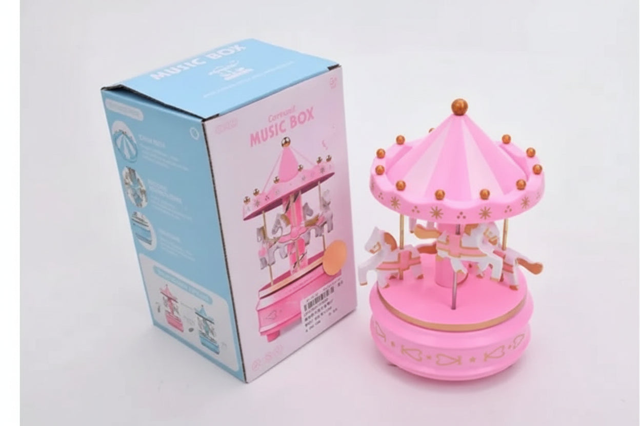 Cajita Musical Carrousel 1841494 E.full Rosa