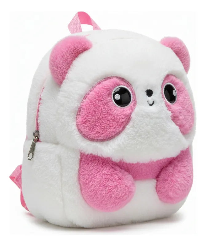 Mochila Peluche De Panda Rosa Kl1206 Shine Rosa