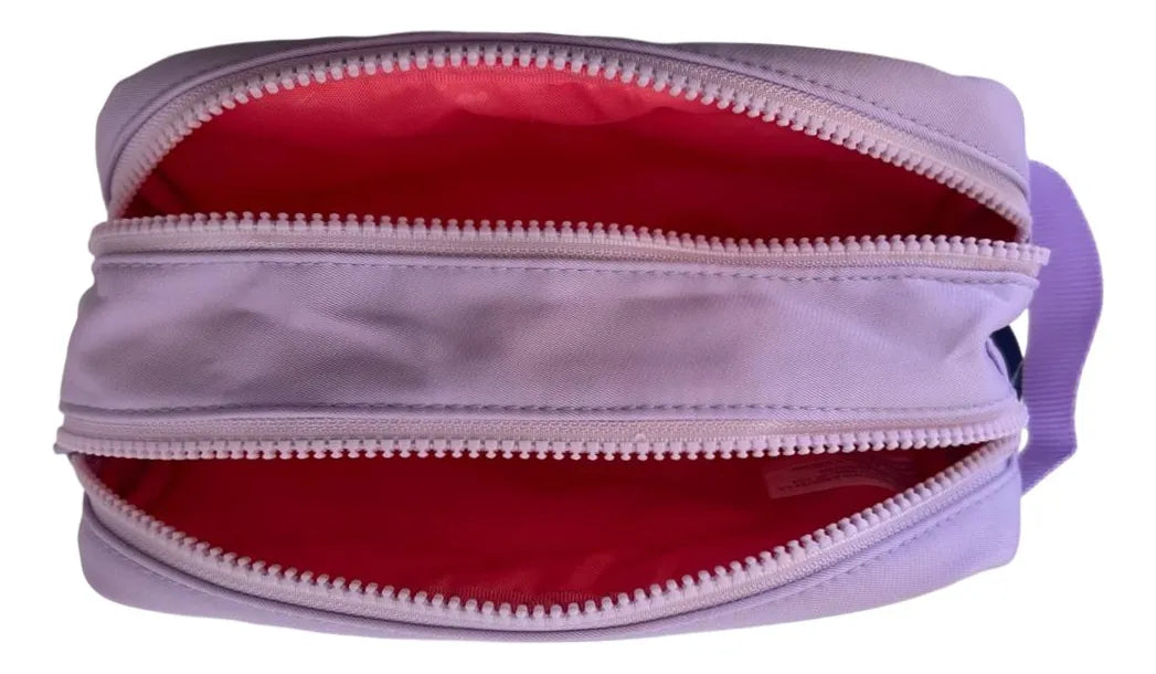 Cartuchera Escolar Doble Cierre Sl2505l Kinderland Lila