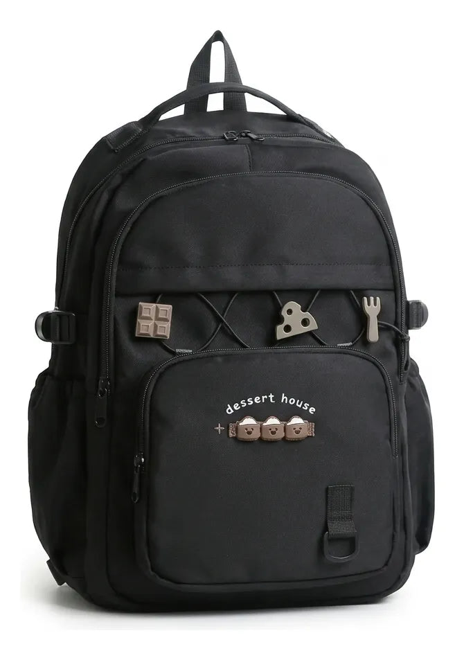 Mochila Escolar Negra 17 Kl1225 Shine