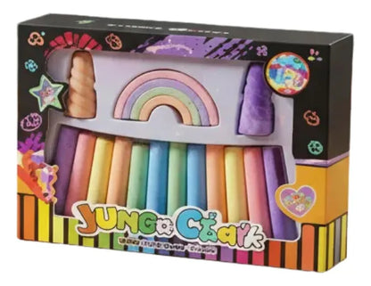 Tizas Jumbo Colores Pastel Vereda Y Pizarrón 2934237 Shine Multicolor