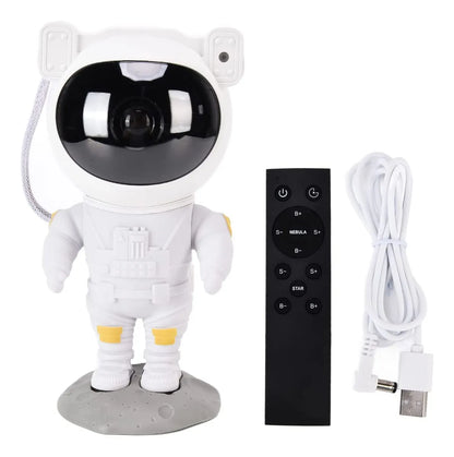 Proyector Space Astronauta 21cm Con Control Remoto Usb 21