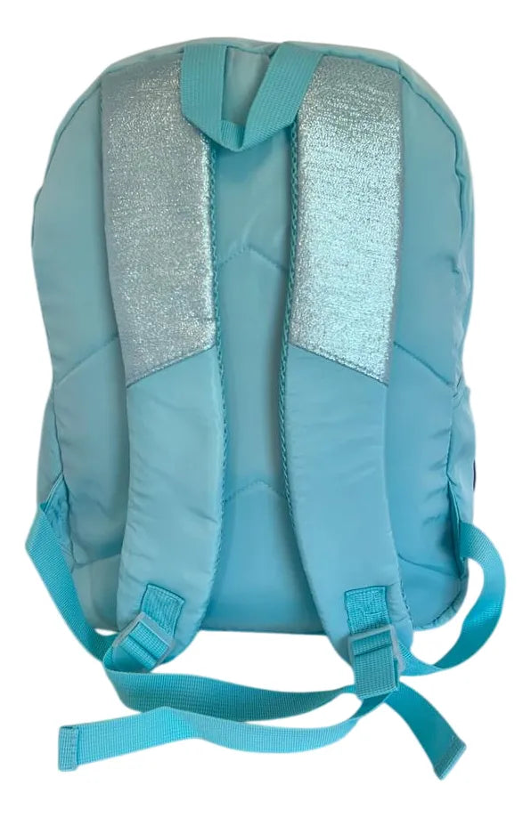 Mochila Espalda Escolar 18p Brillosa Sl1907v Kinderland Verde Agua