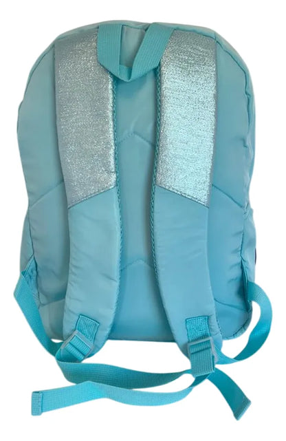 Mochila Espalda Escolar 18p Brillosa Sl1907v Kinderland Verde Agua