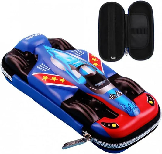 Cartuchera 3d Coche De Carreras Kl1301 Shine Carreras