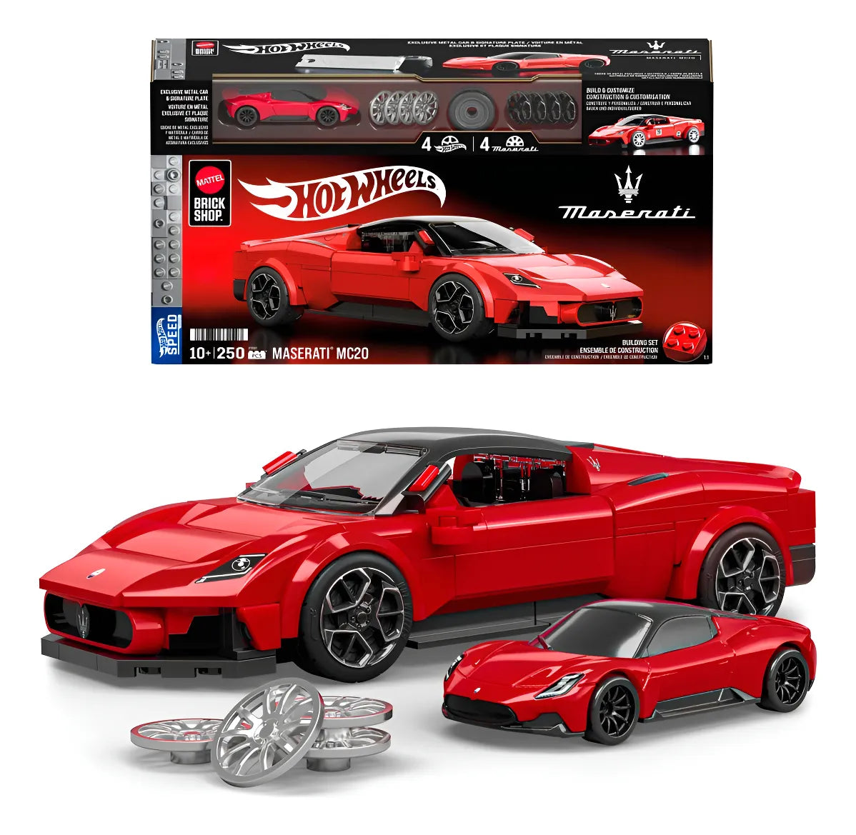 Mattel Brick Shop Bloques Hot Wheels Maserati 250 Pzs Jfr90 250 Maserati