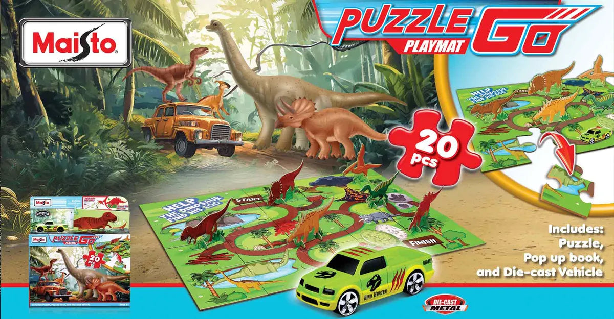 Maisto Rompecabezas Puzzle Go Dino 20 Pzs 12679