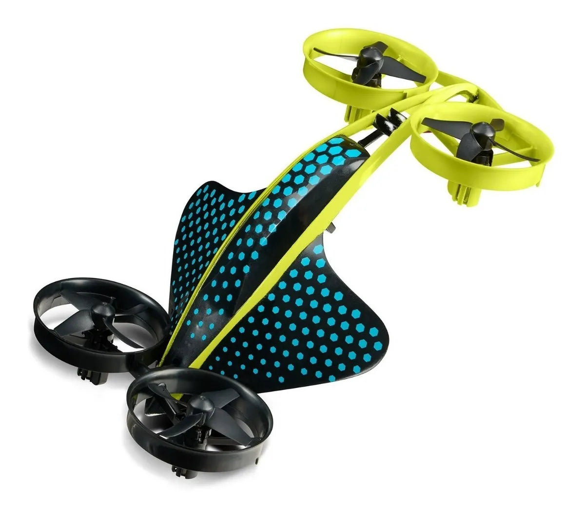 Hydraquad Dron 3 En 1 Acrobático Híbrido 2535 Amarillo Con Negro
