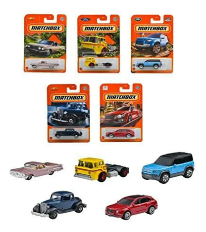 Matchbox Caja X72 Autos Individuales 30782 Mattel