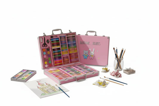 Set De Arte Rosa 152 Pzs Kl1033-g Shine