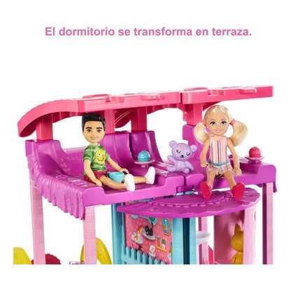 Barbie Casa De Juegos 2 Pisos Muñeca Chelsea Hck77 Mattel