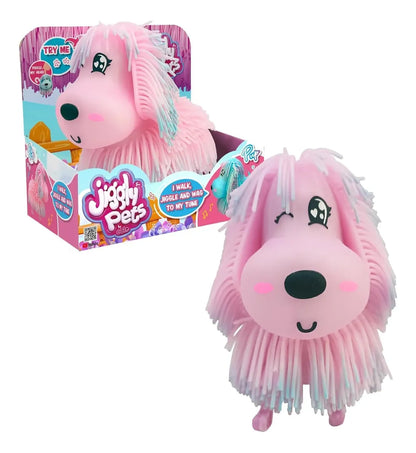 Jiggly Pets Peludito Mascota Expresiones Con Sonido Rosa Eo-004062